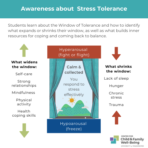 CCFW Window of Tolerance Coping Mechanism